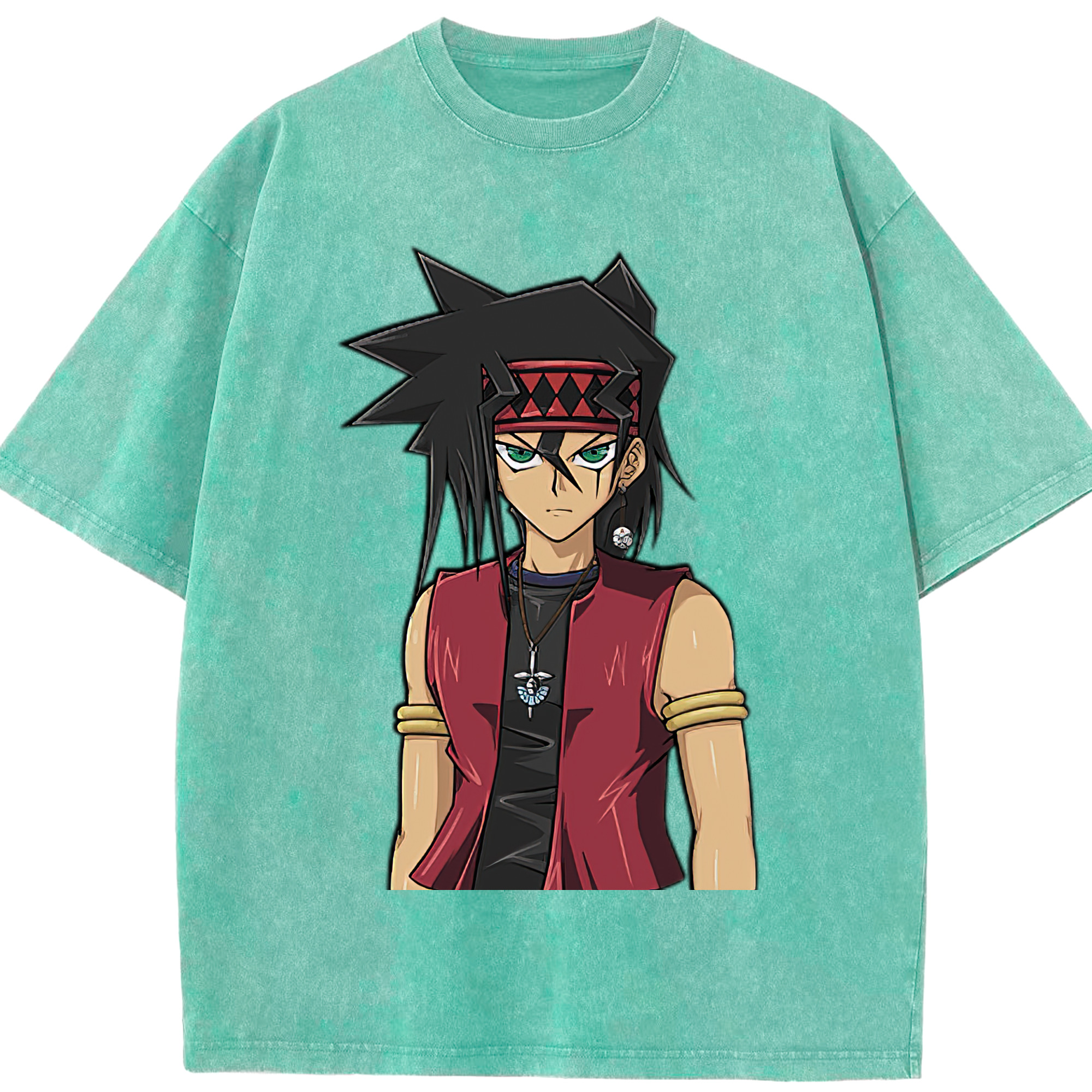 （画像用） 遊☆戯☆王 Yu-Gi-Oh! 綿100% ヴィンテージ風 半袖Tシャツ（フロントプリント）